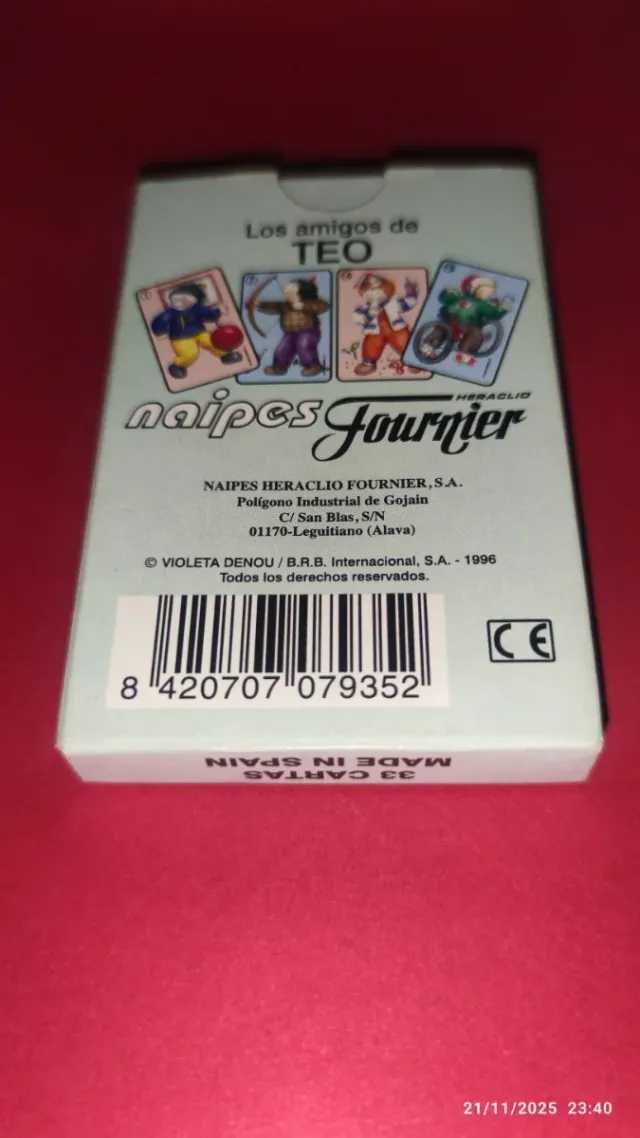 Fournier baraja Los amigos de Teo