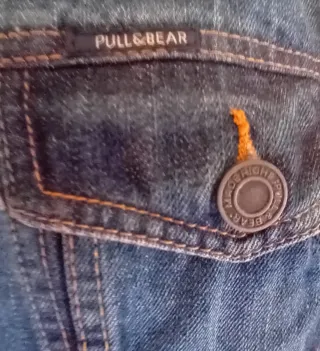 Chaleco vaquero Pull&Bear azul