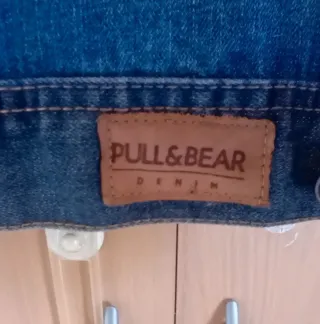 Chaleco vaquero Pull&Bear azul