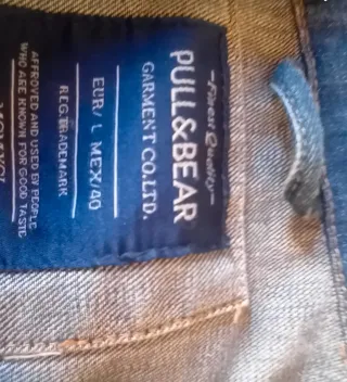 Chaleco vaquero Pull&Bear azul