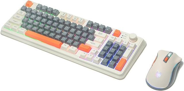 XUNFOX Teclado RGB 94 teclas con control