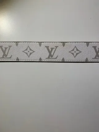 Cintura Louis Vuitton Beige/Bianco