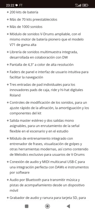 Roland V-Drums V51 Módulo ofertas black friday