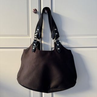 Borsa Gai Mattiolo vintage nera con applicazioni