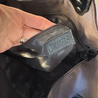 Borsa Gai Mattiolo vintage nera con applicazioni