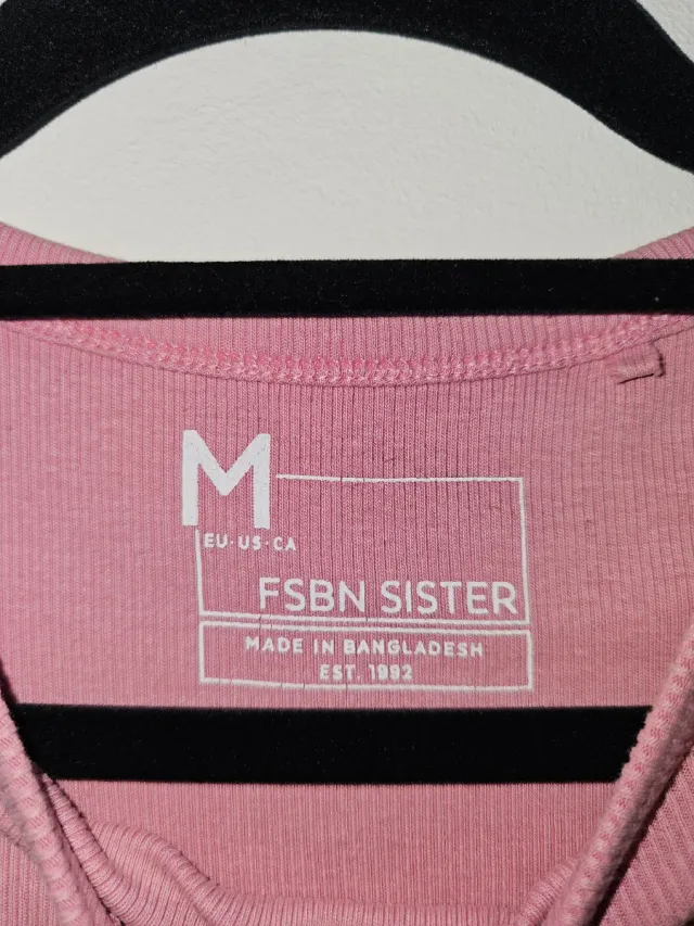 Camiseta sin mangas H&M Talla M Rosa