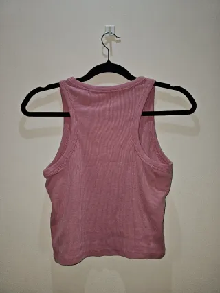 Camiseta sin mangas H&M Talla M Rosa