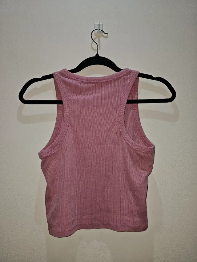 Camiseta sin mangas H&M Talla M Rosa