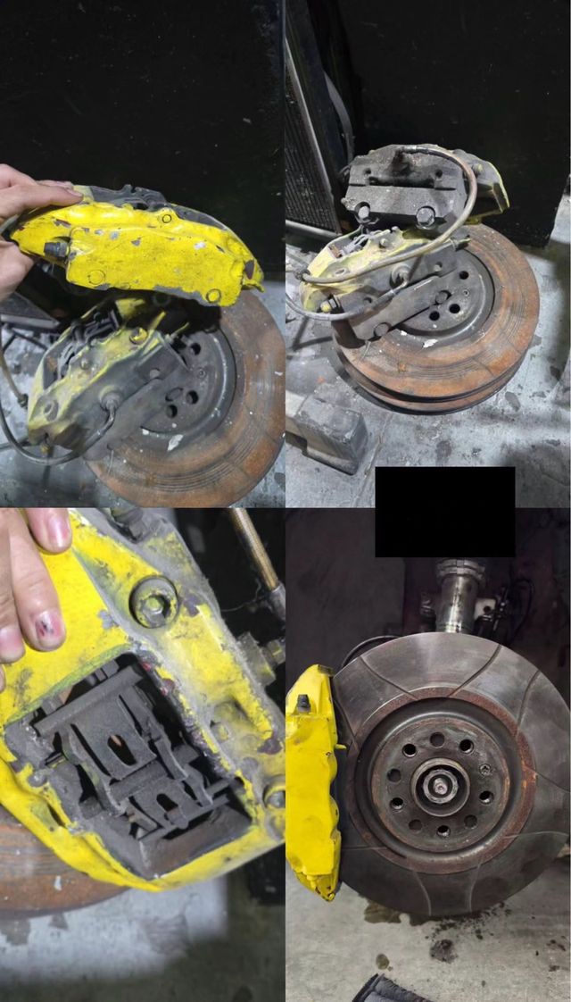 Frenos 4 pistones amarillos