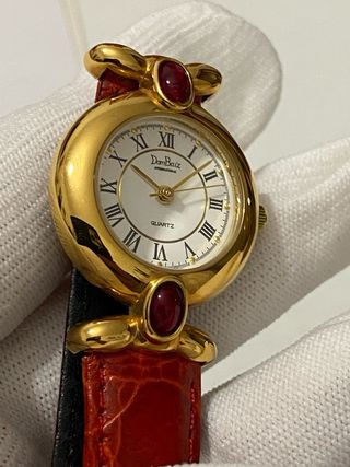 Orologio Dom Baiz Quarzo Solo Tempo Oro Rosso