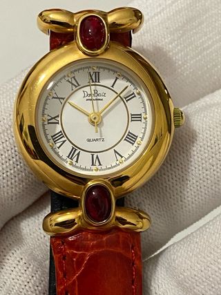 Orologio Dom Baiz Quarzo Solo Tempo Oro Rosso