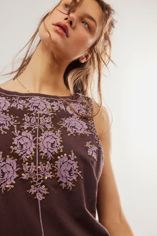 Vestido Free People Samson Mini Bordado