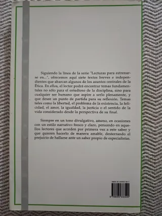 Lecturas para estrenarse en Ética