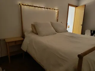 Struttura letto Ikea Gjora + Comodini abbinati