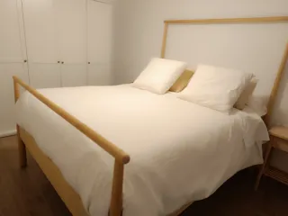 Struttura letto Ikea Gjora + Comodini abbinati
