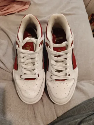 Zapatillas Puma Slipstream Blancas y Rojas