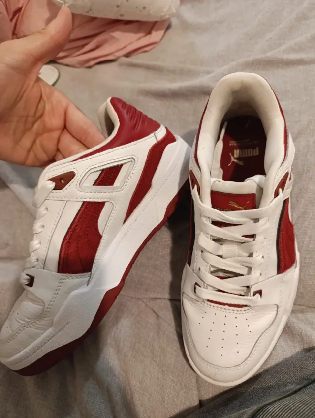 Zapatillas Puma Slipstream Blancas y Rojas