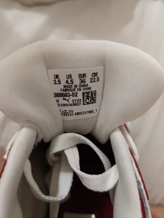 Zapatillas Puma Slipstream Blancas y Rojas