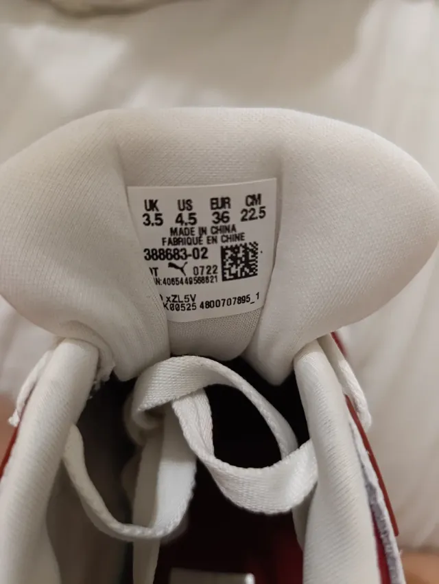 Zapatillas Puma Slipstream Blancas y Rojas