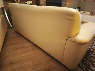 Sofá de 3 plazas piel sintética