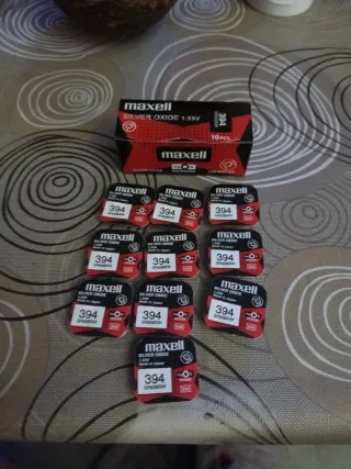Maxell 394 SR396SW Pilas Oxido Plata 1.55V