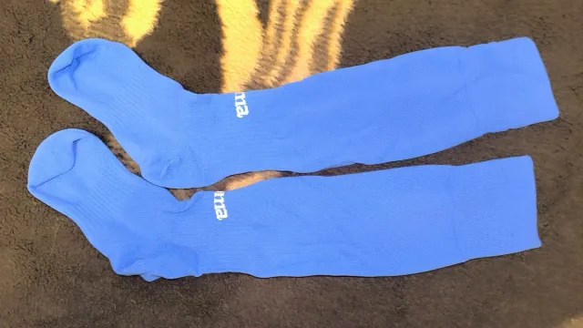 Calcetines Joma niño fútbol azul , talla 30-35 pie