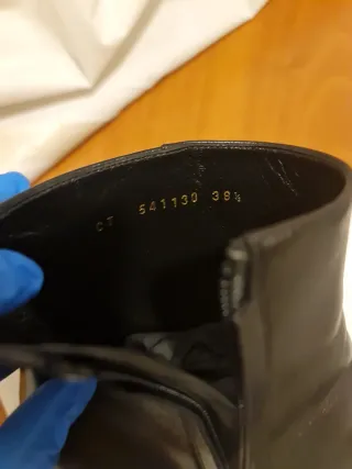 Stivali Saint Laurent n.38.5 vera pelle, nuovo