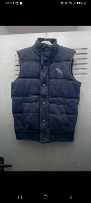 Chaleco Abercrombie & Fitch Talla S Azul