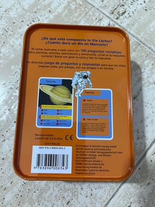 Juego de tarjetas ¿Qué sabes del espacio?