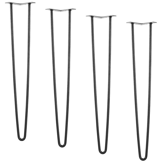 VEVOR Patas Mesa Horquilla Negras Metal