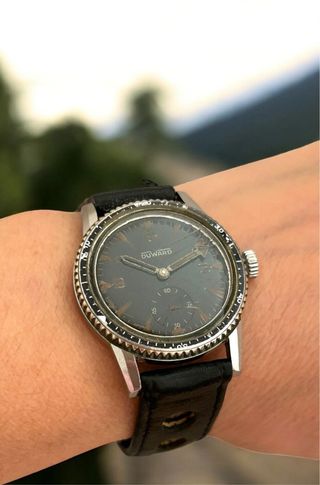 Reloj vintage Duward Submarino Radio 1950