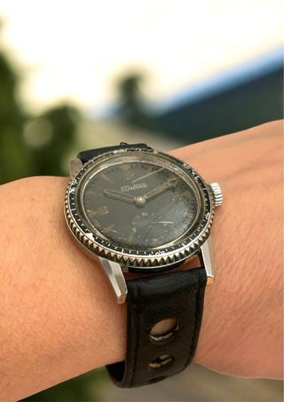 Reloj vintage Duward Submarino Radio 1950