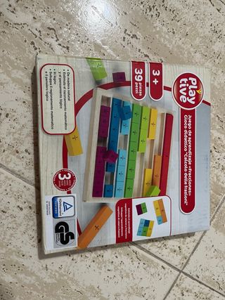 Juego de madera Playtive aprendizaje de fracciones