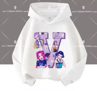 Sudadera K-Pop con diseño de personajes varios mod