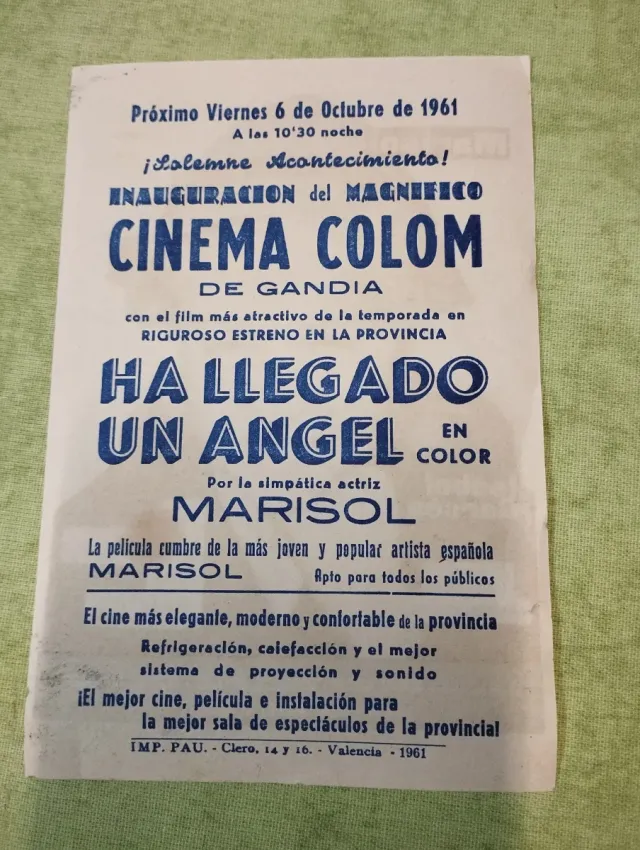 Programas cine Marisol y Joselito