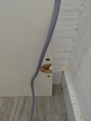 Armario para lavadora blanco