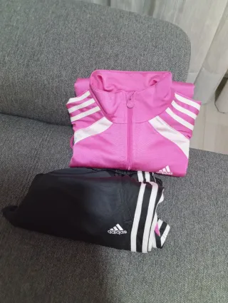 Conjunto Adidas Chándal Rosa y Negro