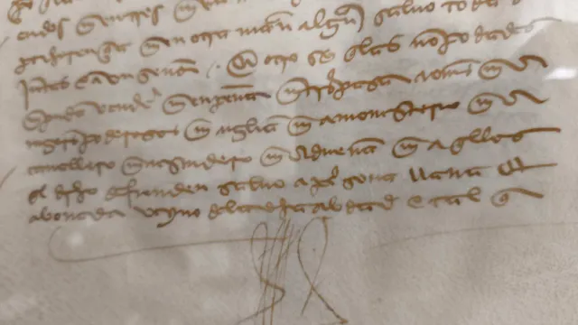 pergamino siglo XVI -1532