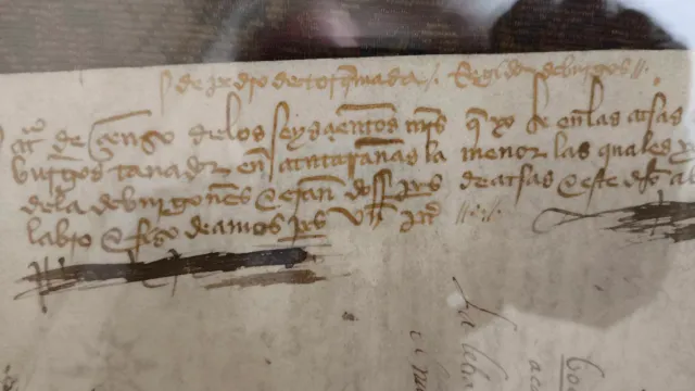 pergamino siglo XVI -1532