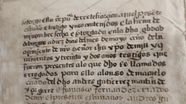 pergamino siglo XVI -1532