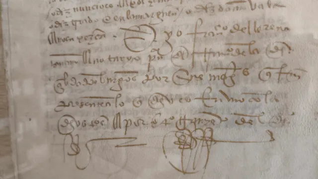 pergamino siglo XVI -1532