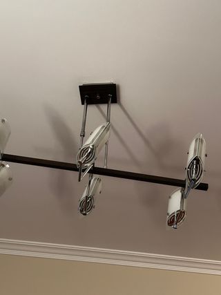 juego de 3 lámparas modernas metálicas marrones