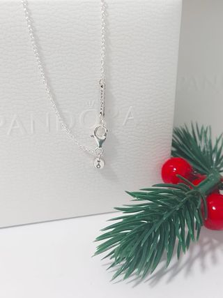 Collar Pandora Corazón Rojo y Circonitas