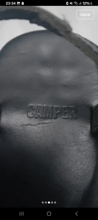 Sandalias Camper Negras Talla 37