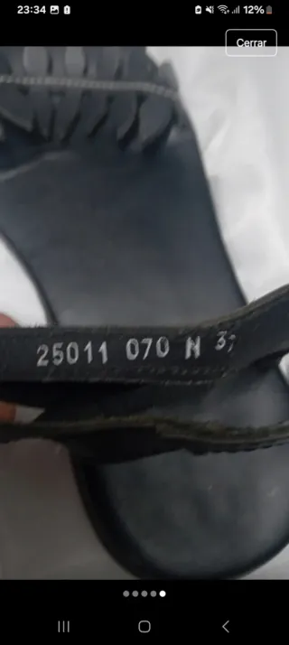 Sandalias Camper Negras Talla 37