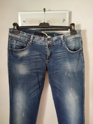 Pop84 Jeans Tg XL Blu