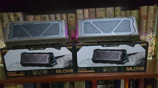 Altavoces MLOVE P3 Outdoor Stereo Speaker verdes