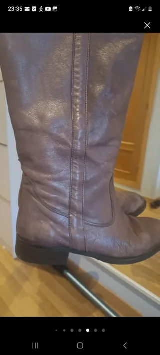 Botas altas Zara marrones