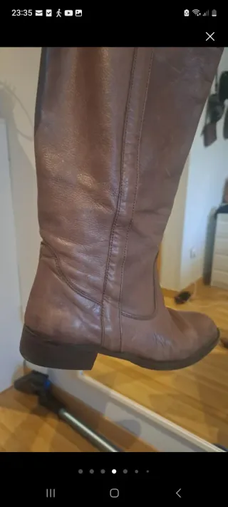 Botas altas Zara marrones