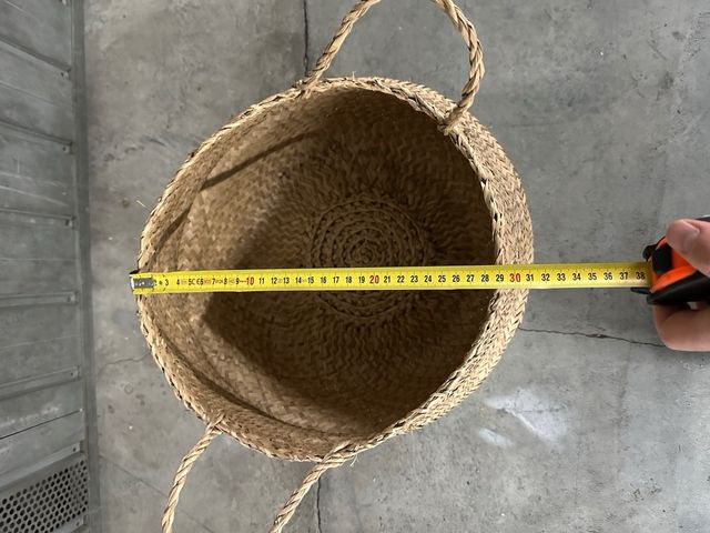 Cesta vimini con manici